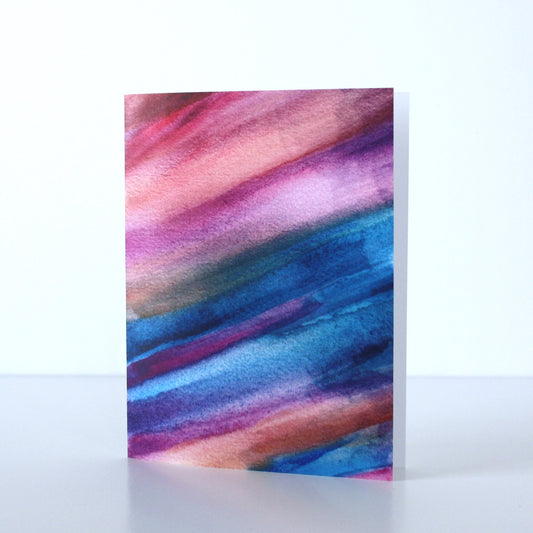 Watercolor Note Card | Up All Night
