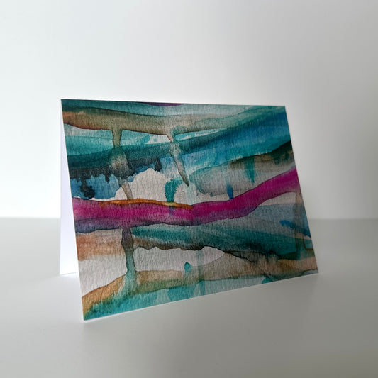 Colorful abstract painting on a white background