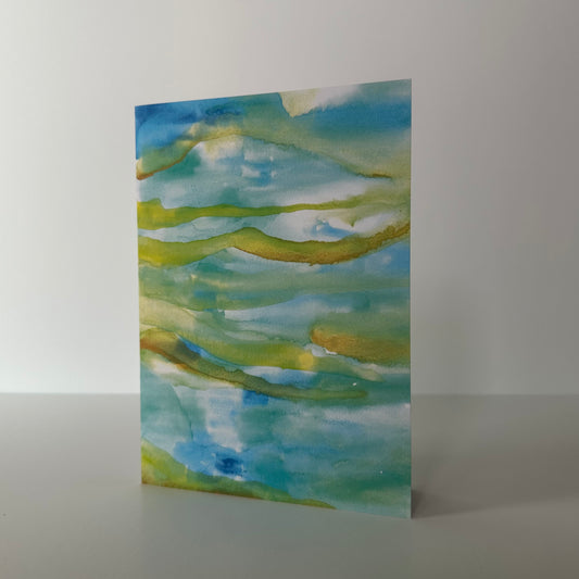 Colorful abstract painting on a white background