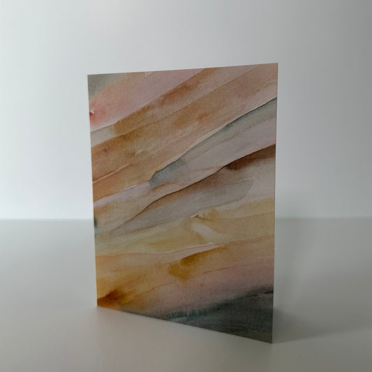 Marble-patterned card on a white background